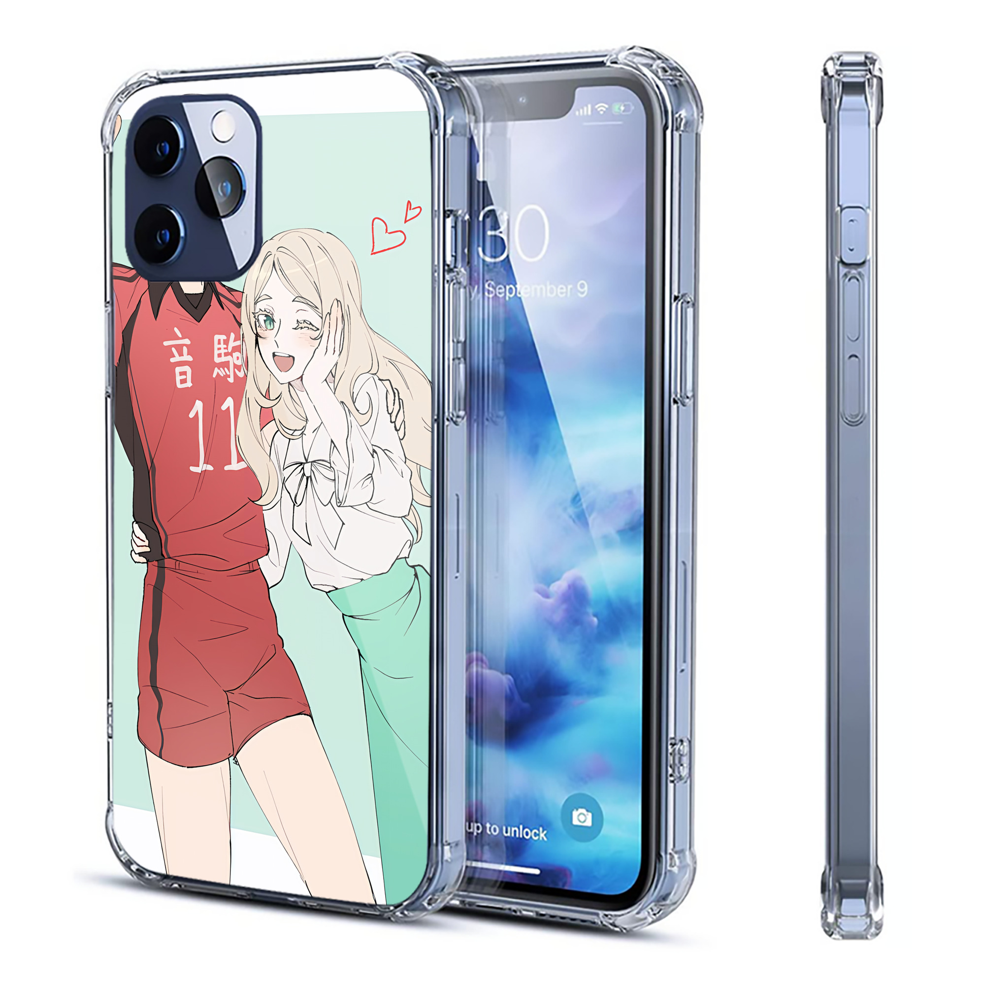 （画像用） ハイキュー!! Haikyu!! 【iPhone 12シリーズ対応】透明スマホケース（クリアソフトケース）